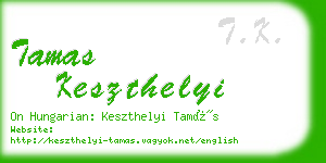 tamas keszthelyi business card